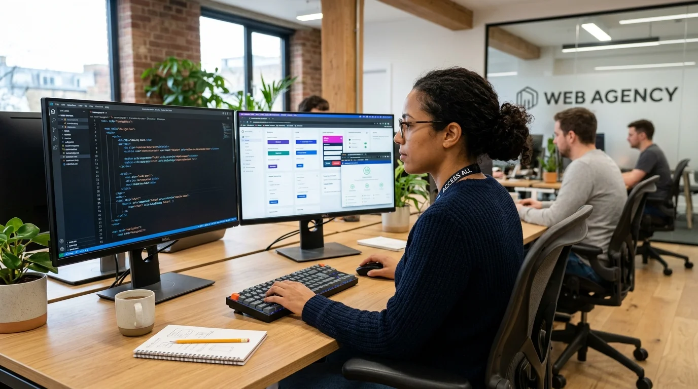 Semantische HTML-Entwicklung und Barrierefreiheits-Audit in der Webdesign-Agentur