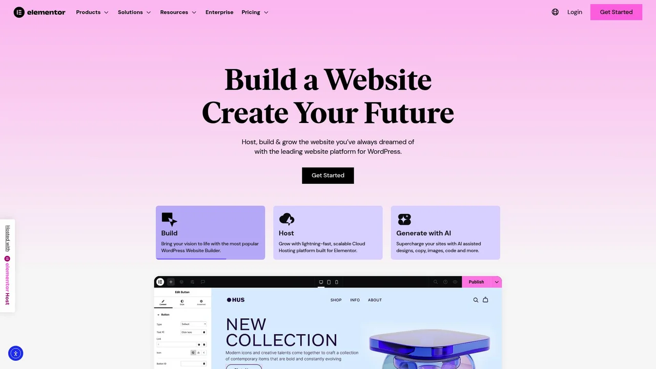 Elementor WordPress Page Builder Live Visual Editor