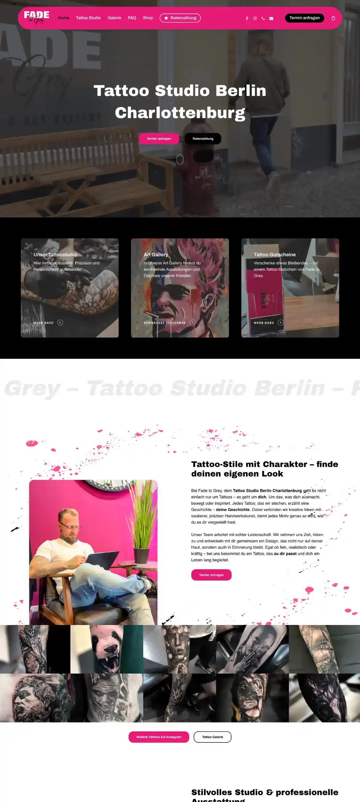 Fade to Grey Webdesign
