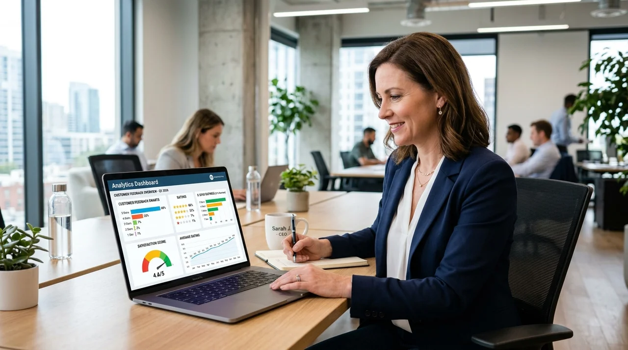 Google Rezensionen Management und Feedback-Dashboard