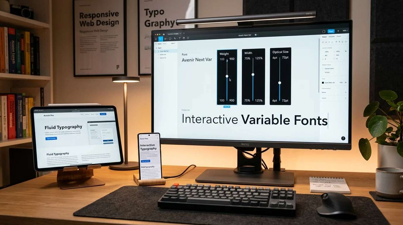 Variable Fonts Funktionsweise und Achsen im modernen CSS Webdesign