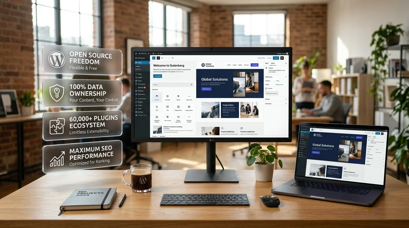 WordPress-Vorteile: 10 entscheidende Gründe für das führende CMS 2026