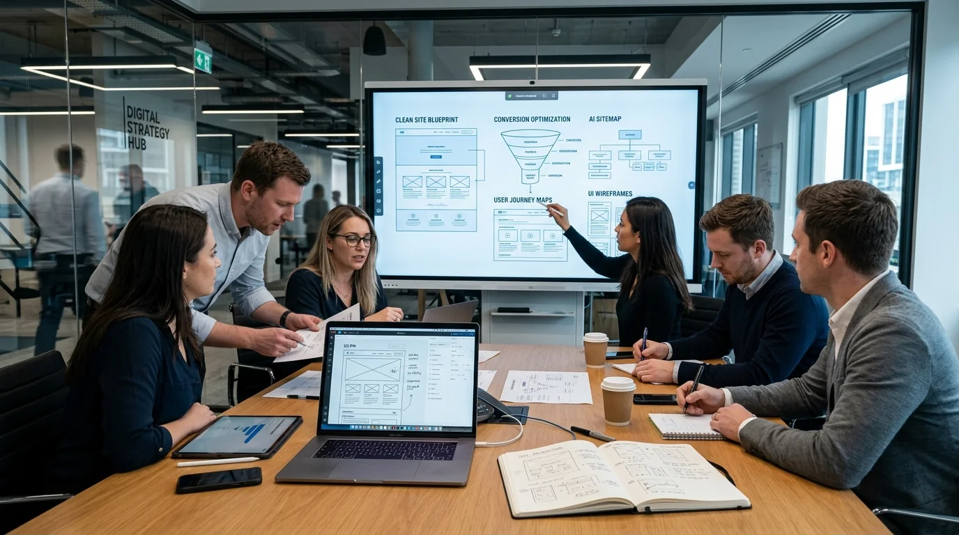 Website Konzeption und Planung mit modernen Wireframes