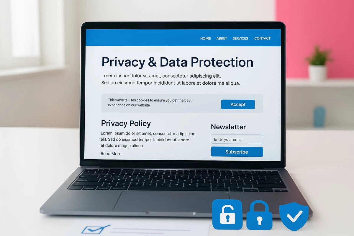 Datenschutz auf Website