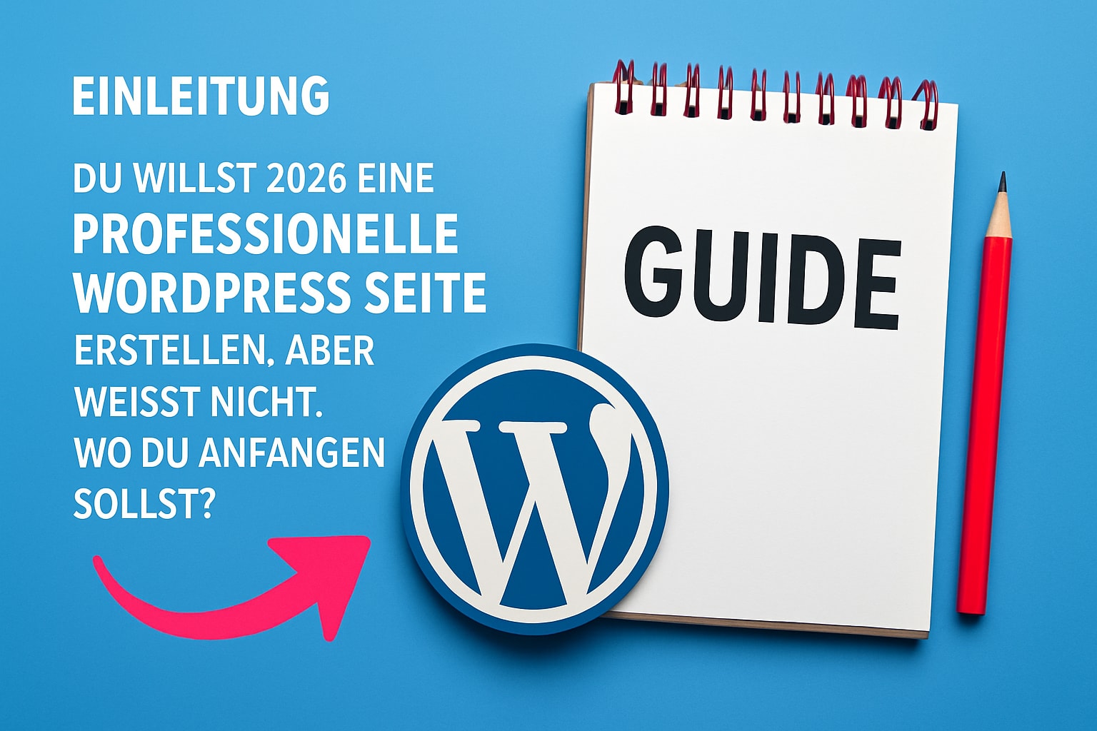 WordPress Seite Guide 2026: Schritt-für-Schritt Anleitung